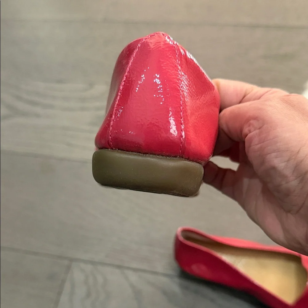 AEROSOLES Shiny Red Loafers - Picture 6 of 6